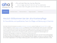 Tablet Screenshot of aha-chemnitz.de